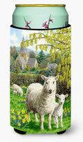 Sheep Tall Boy Hugger Can Cooler Sleeve Machine Washable Drink Collapsible Insulator Beverage Insulated Holder
