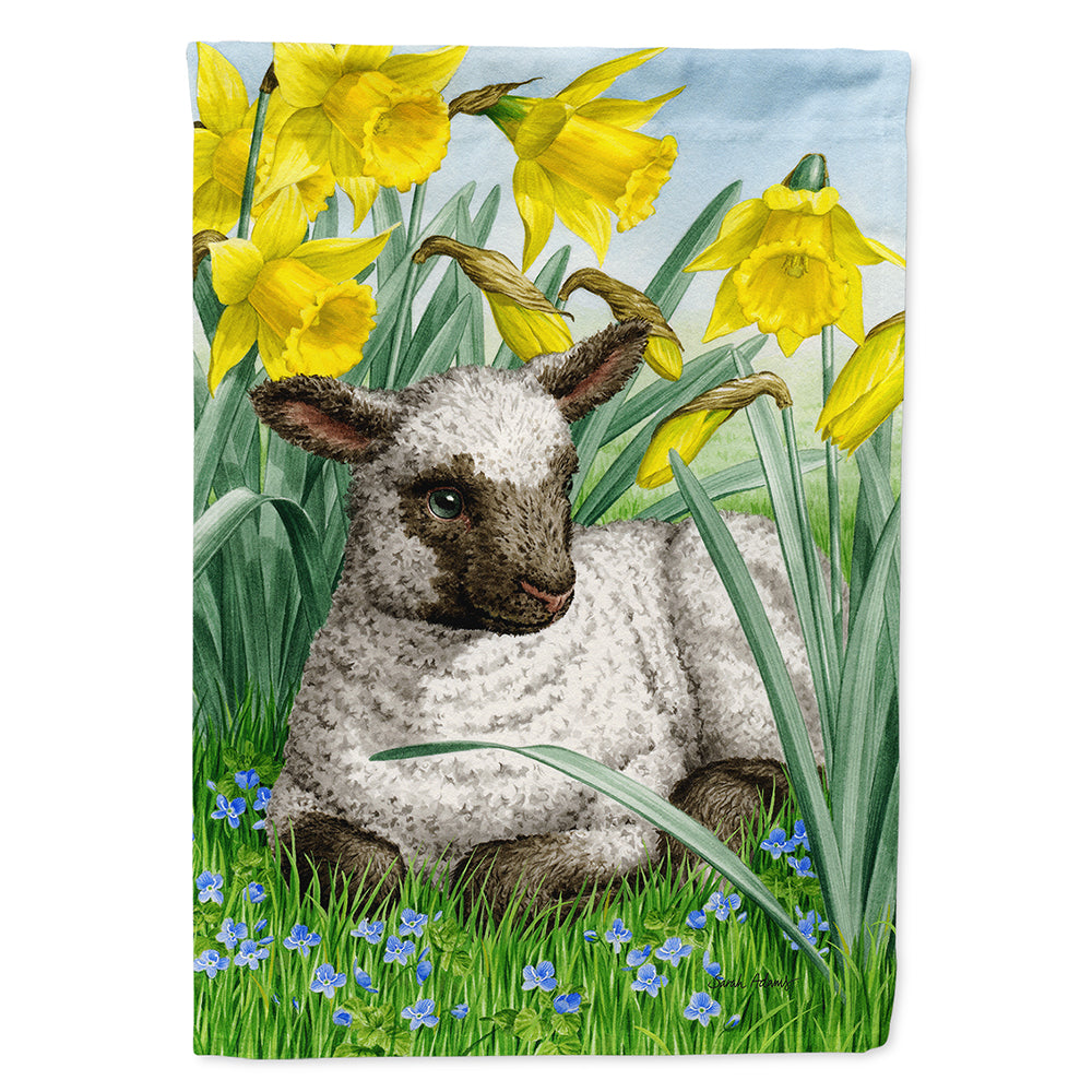 Lamb House Flag 28x40 Porch Sleeve Pole Decorative Outside Yard Banner Artwork Wall Hanging, Polyester