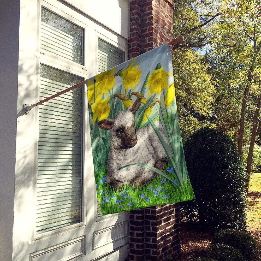 Lamb House Flag 28x40 Porch Sleeve Pole Decorative Outside Yard Banner Artwork Wall Hanging, Polyester