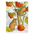 Harvest Mice House Flag 28x40 Porch Sleeve Pole Decorative Outside Yard Banner Artwork Wall Hanging, Polyester