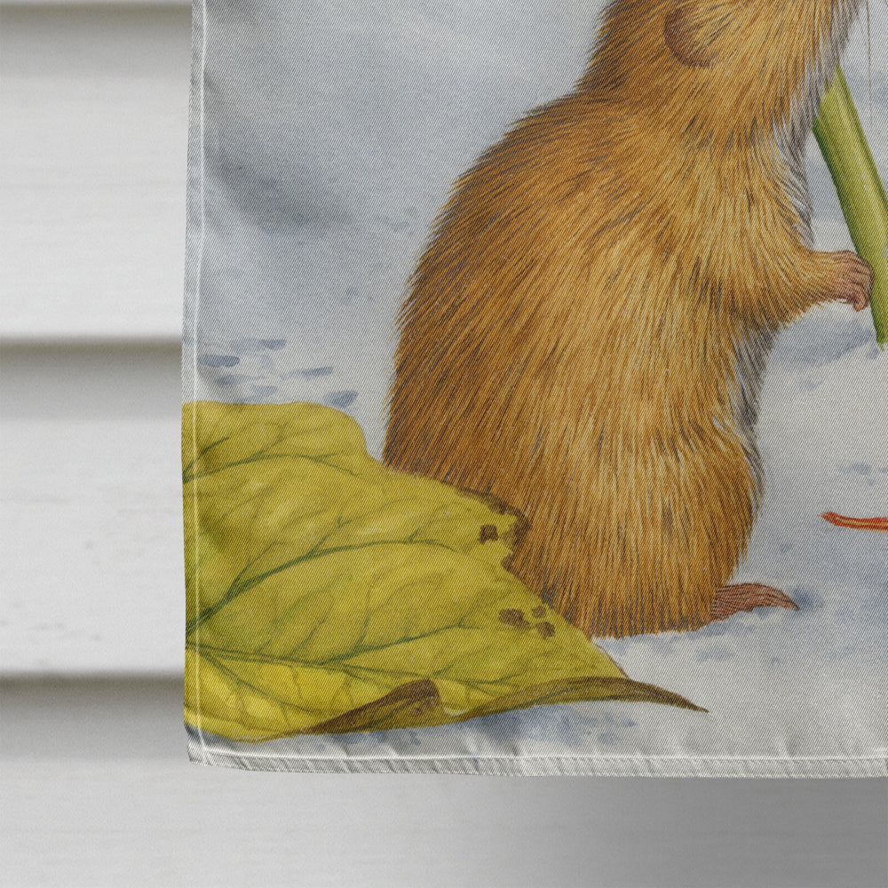 Harvest Mice House Flag 28x40 Porch Sleeve Pole Decorative Outside Yard Banner Artwork Wall Hanging, Polyester