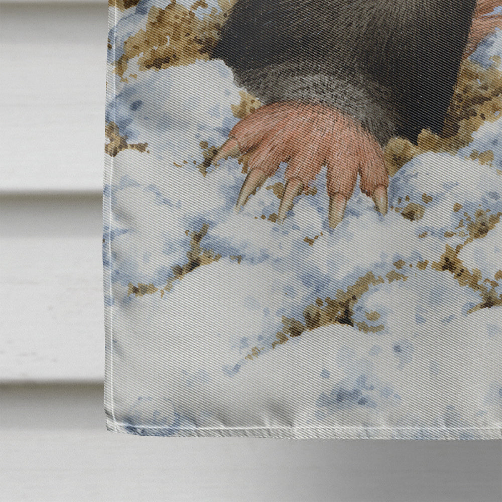 Mole House Flag 28x40 Porch Sleeve Pole Decorative Outside Yard Banner Artwork Wall Hanging, Polyester
