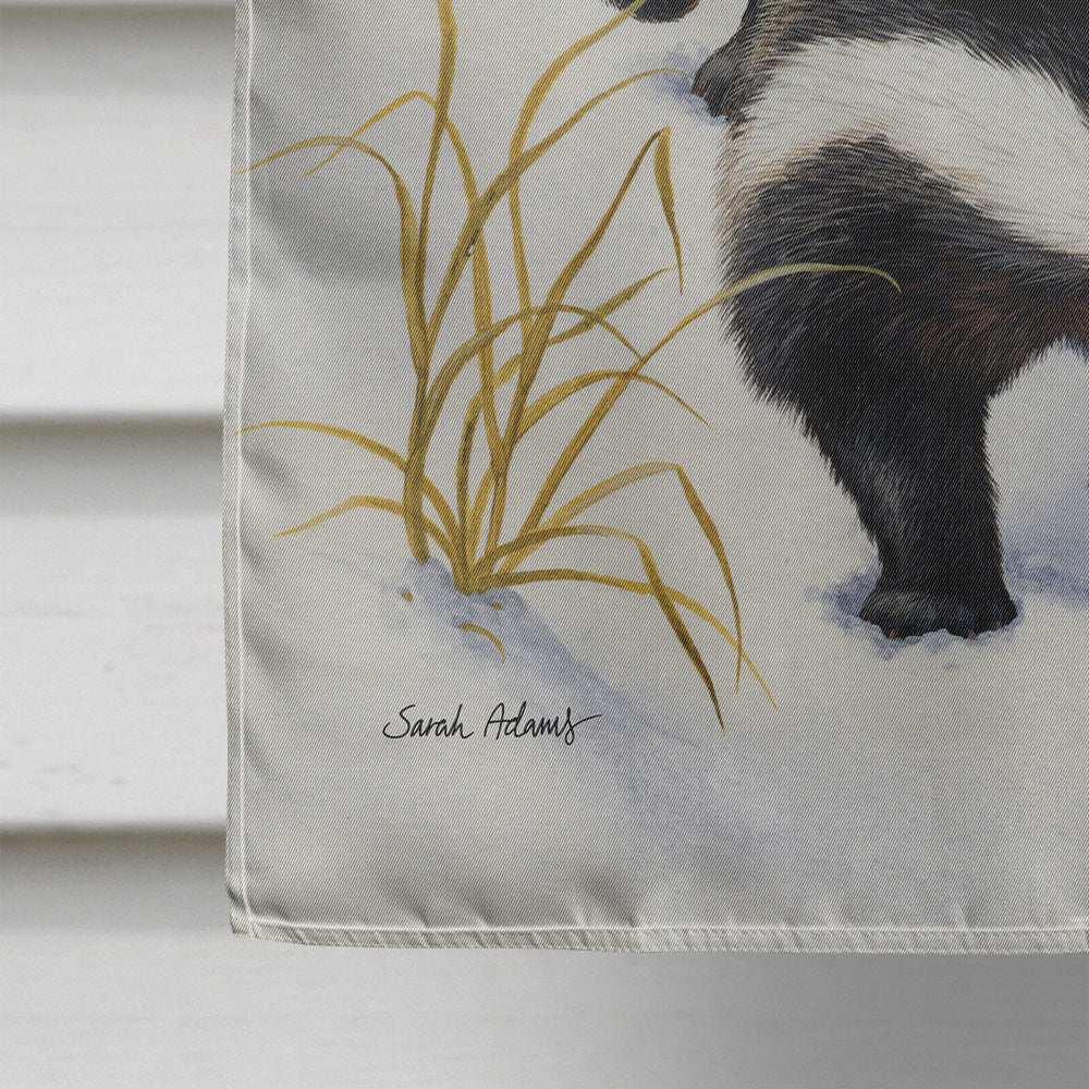 Badgers on the Move House Flag 28x40 Porch Sleeve Pole Decorative Outside Yard Banner Artwork Wall Hanging, Polyester