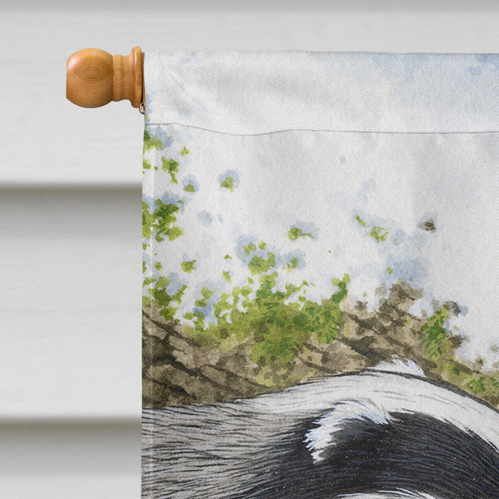 Badgers Look Here House Flag 28x40 Porch Sleeve Pole Decorative Outside Yard Banner Artwork Wall Hanging, Polyester