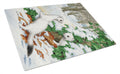 Stoats Short-tailed Weasel Cutting Board Tempered Glass Kitchen Cutting Surface, Heat Resistant Chopping, Non-Slip Feet, Food Prep & Serving