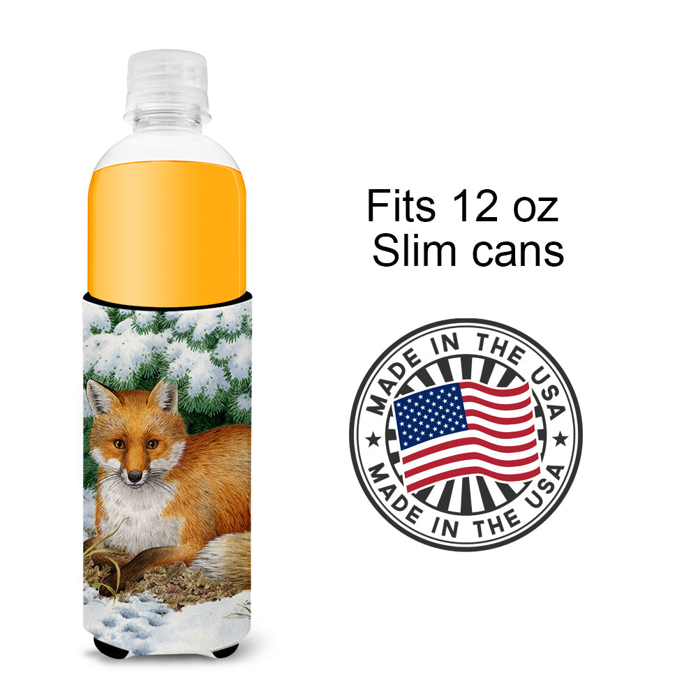 Fox Slim Can Hugger , Insulated Foam Hugger for 12 oz Slim Cans, Beer Bottles & Water Bottles, Printed in USA