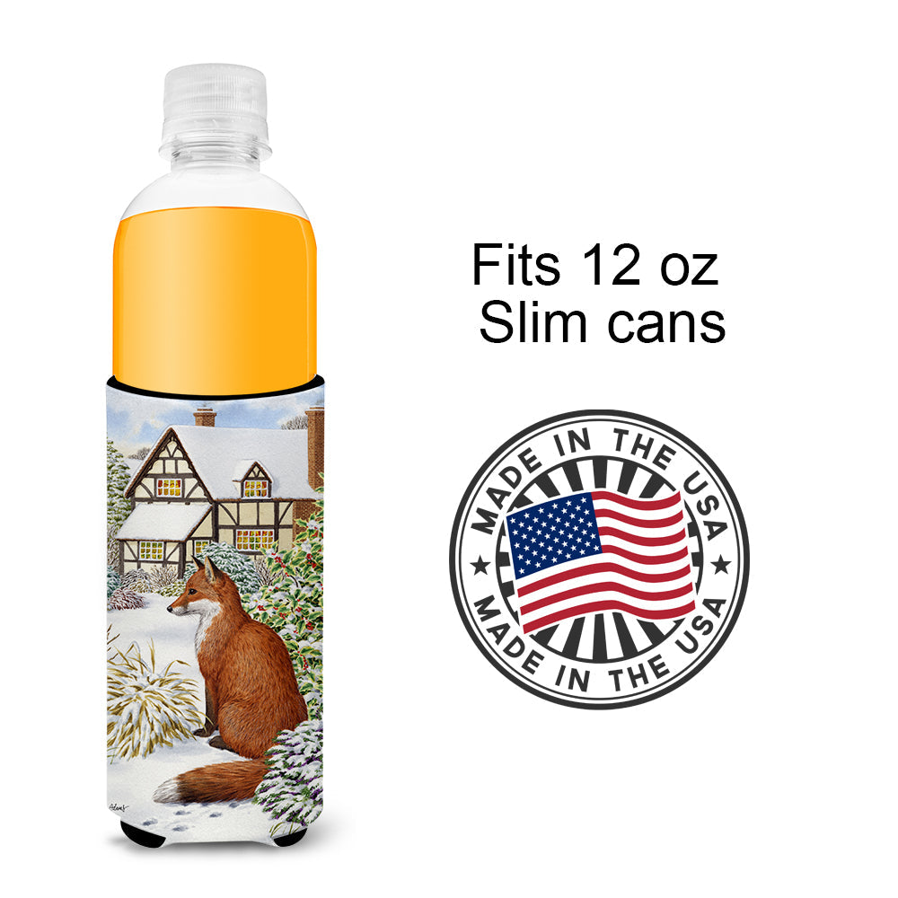 Fox by the Cottage Slim Can Hugger , Insulated Foam Hugger for 12 oz Slim Cans, Beer Bottles & Water Bottles, Printed in USA