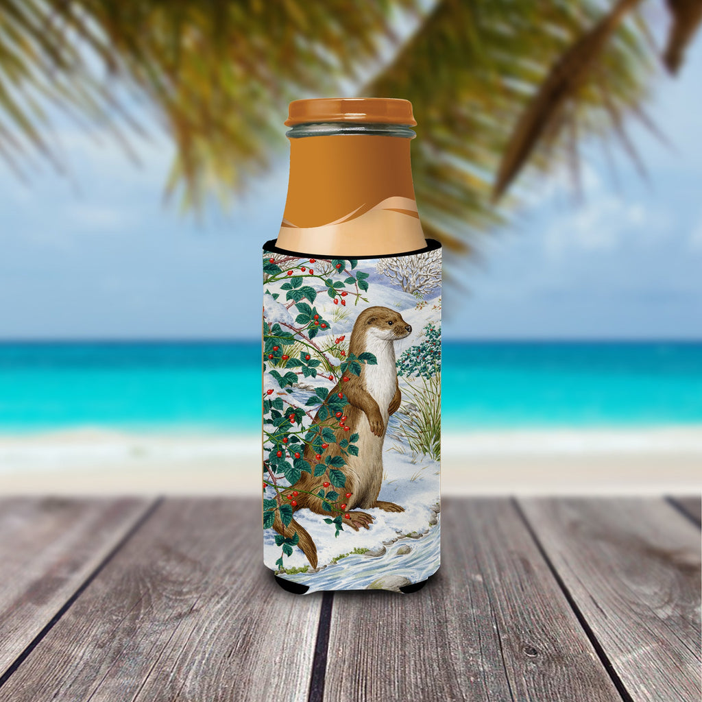 Otter Slim Can Hugger , Insulated Foam Hugger for 12 oz Slim Cans, Beer Bottles & Water Bottles, Printed in USA