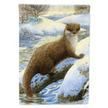 Otter on the bank House Flag 28x40 Porch Sleeve Pole Decorative Outside Yard Banner Artwork Wall Hanging, Polyester