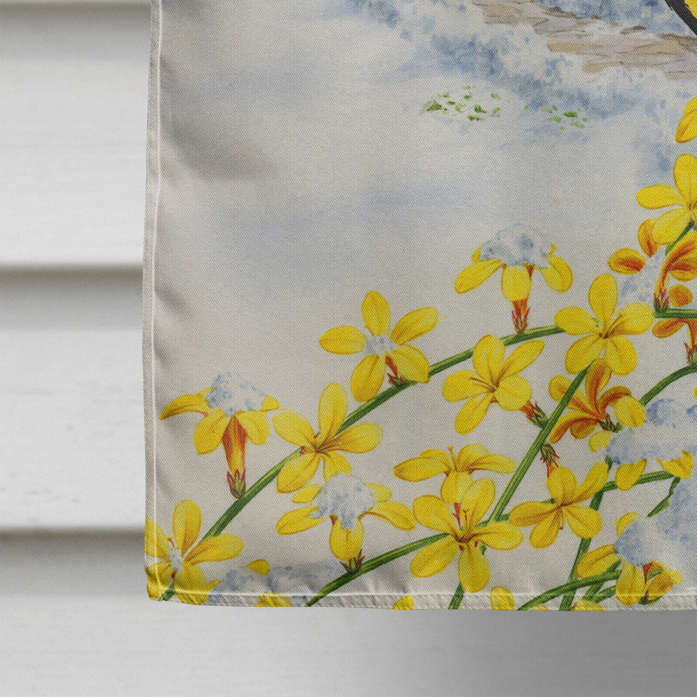 Great Tit House Flag 28x40 Porch Sleeve Pole Decorative Outside Yard Banner Artwork Wall Hanging, Polyester