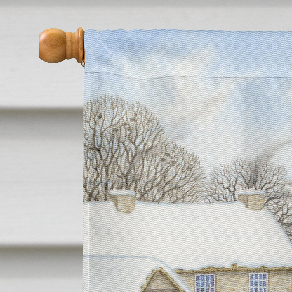 Eurasian Bullfinch House Flag 28x40 Porch Sleeve Pole Decorative Outside Yard Banner Artwork Wall Hanging, Polyester