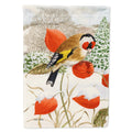 European Goldfinch House Flag 28x40 Porch Sleeve Pole Decorative Outside Yard Banner Artwork Wall Hanging, Polyester
