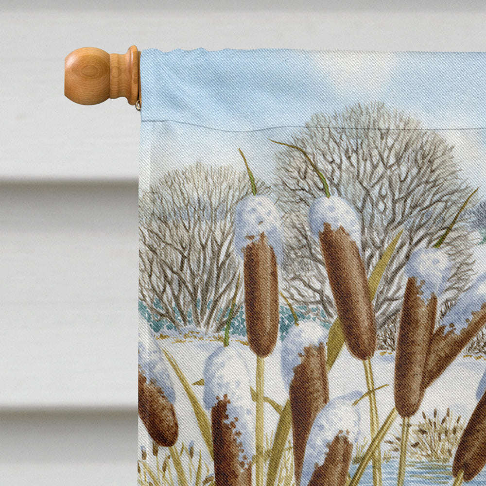 Blue Heron House Flag 28x40 Porch Sleeve Pole Decorative Outside Yard Banner Artwork Wall Hanging, Polyester