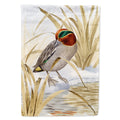 Eurasian Teal Duck House Flag 28x40 Porch Sleeve Pole Decorative Outside Yard Banner Artwork Wall Hanging, Polyester