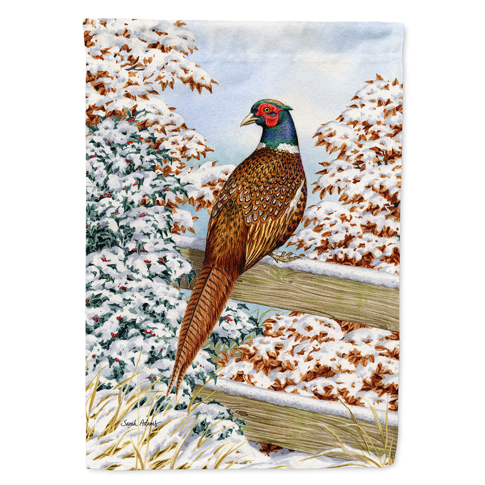 Pheasant House Flag 28x40 Porch Sleeve Pole Decorative Outside Yard Banner Artwork Wall Hanging, Polyester
