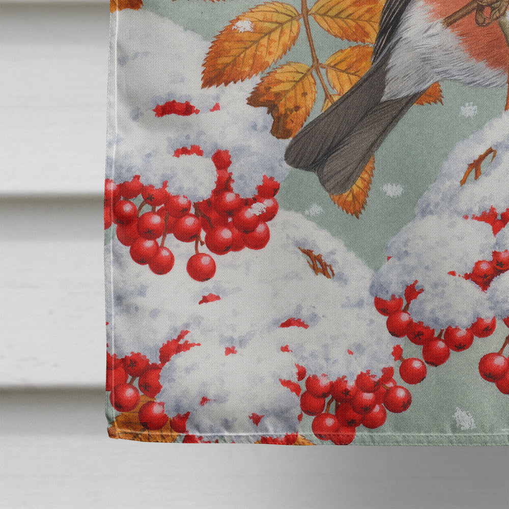 Eurasian Bullfinches House Flag 28x40 Porch Sleeve Pole Decorative Outside Yard Banner Artwork Wall Hanging, Polyester