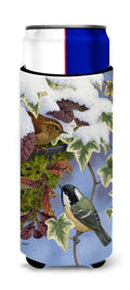 Coal Tit & Wren Slim Can Hugger , Insulated Foam Hugger for 12 oz Slim Cans, Beer Bottles & Water Bottles, Printed in USA