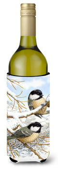 Coal Tits Wine Bottle Hugger Gift Sleeve for Standard 750 ml Bottles, Insulated Reusable Also Fits Mini Shot & Pint Bottles