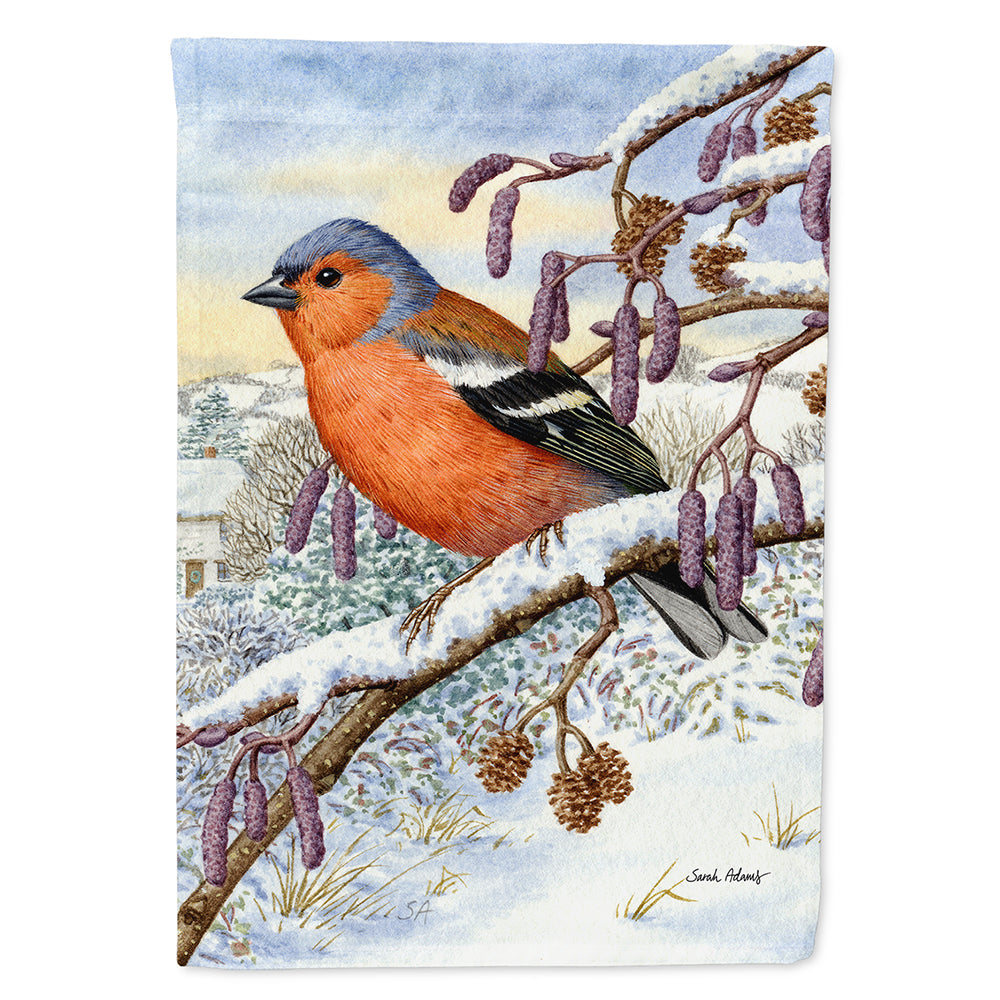 Eurasian Bullfinch House Flag 28x40 Porch Sleeve Pole Decorative Outside Yard Banner Artwork Wall Hanging, Polyester