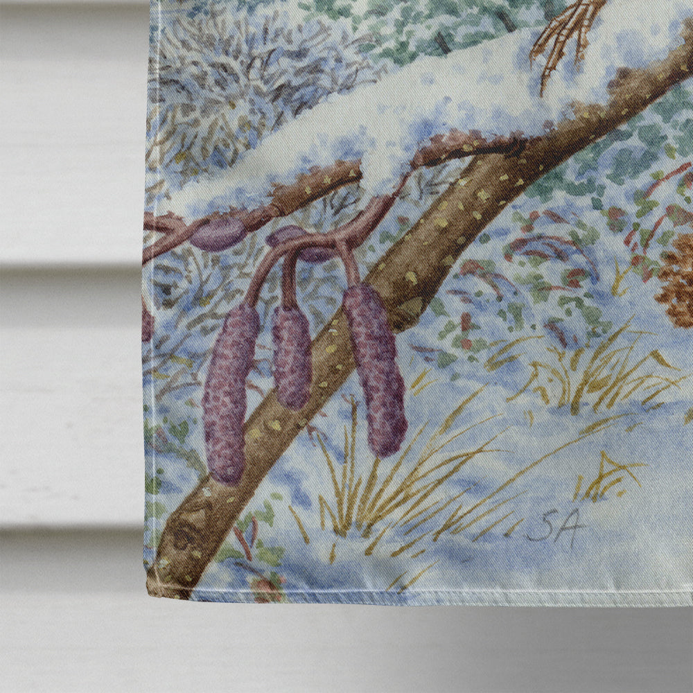 Eurasian Bullfinch House Flag 28x40 Porch Sleeve Pole Decorative Outside Yard Banner Artwork Wall Hanging, Polyester