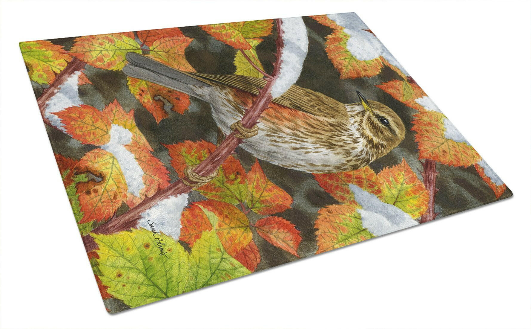 Redwing Cutting Board Tempered Glass Kitchen Cutting Surface, Heat Resistant Chopping, Non-Slip Feet, Food Prep & Serving