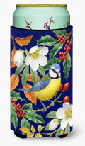 Eurasian Blue Tit Tall Boy Hugger Can Cooler Sleeve Machine Washable Drink Collapsible Insulator Beverage Insulated Holder