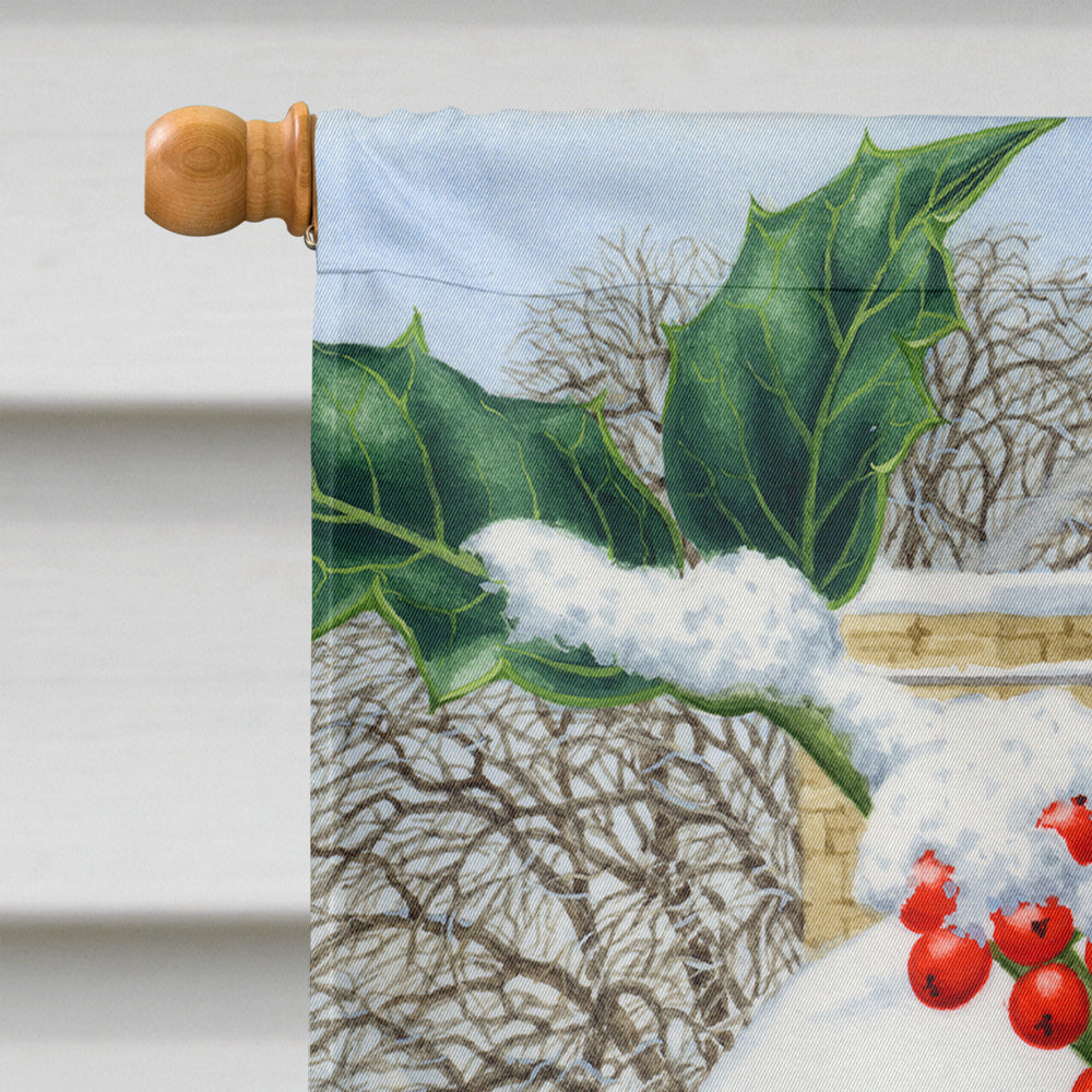 European Robin House Flag 28x40 Porch Sleeve Pole Decorative Outside Yard Banner Artwork Wall Hanging, Polyester