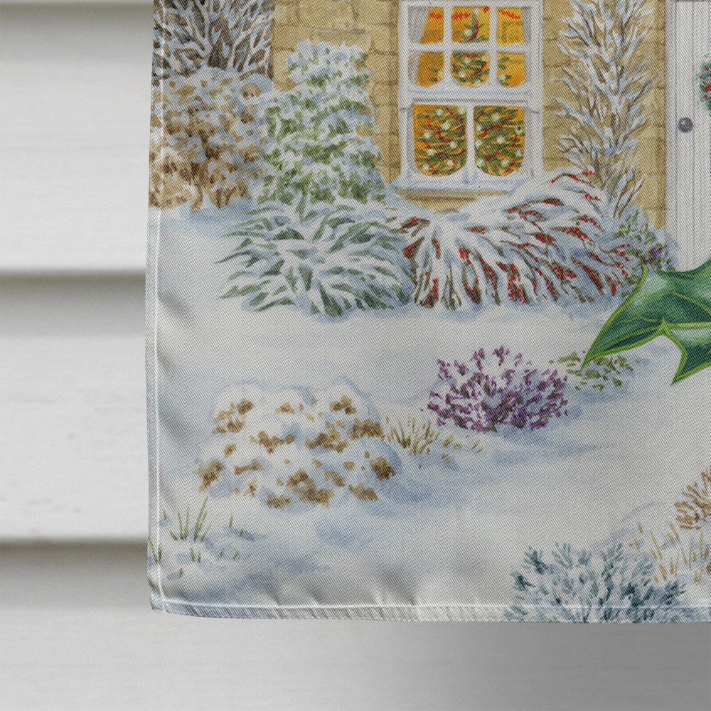 European Robin House Flag 28x40 Porch Sleeve Pole Decorative Outside Yard Banner Artwork Wall Hanging, Polyester