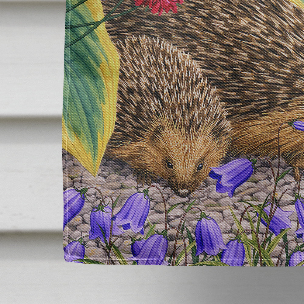 Hedgehogs House Flag 28x40 Porch Sleeve Pole Decorative Outside Yard Banner Artwork Wall Hanging, Polyester