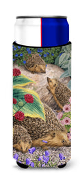 Hedgehogs Slim Can Hugger , Insulated Foam Hugger for 12 oz Slim Cans, Beer Bottles & Water Bottles, Printed in USA