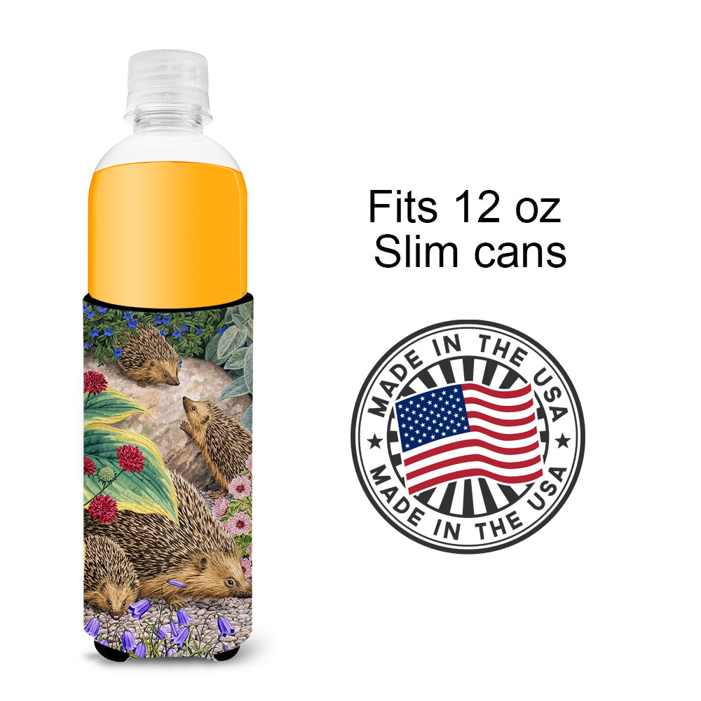 Hedgehogs Slim Can Hugger , Insulated Foam Hugger for 12 oz Slim Cans, Beer Bottles & Water Bottles, Printed in USA