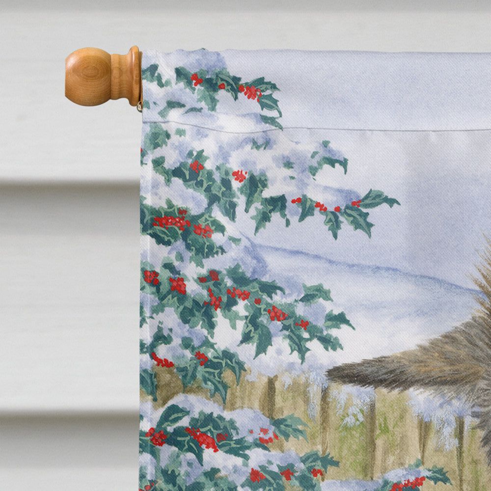Pup & Donkey House Flag 28x40 Porch Sleeve Pole Decorative Outside Yard Banner Artwork Wall Hanging, Polyester