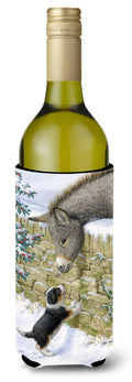 Pup & Donkey Wine Bottle Hugger Gift Sleeve for Standard 750 ml Bottles, Insulated Reusable Also Fits Mini Shot & Pint Bottles