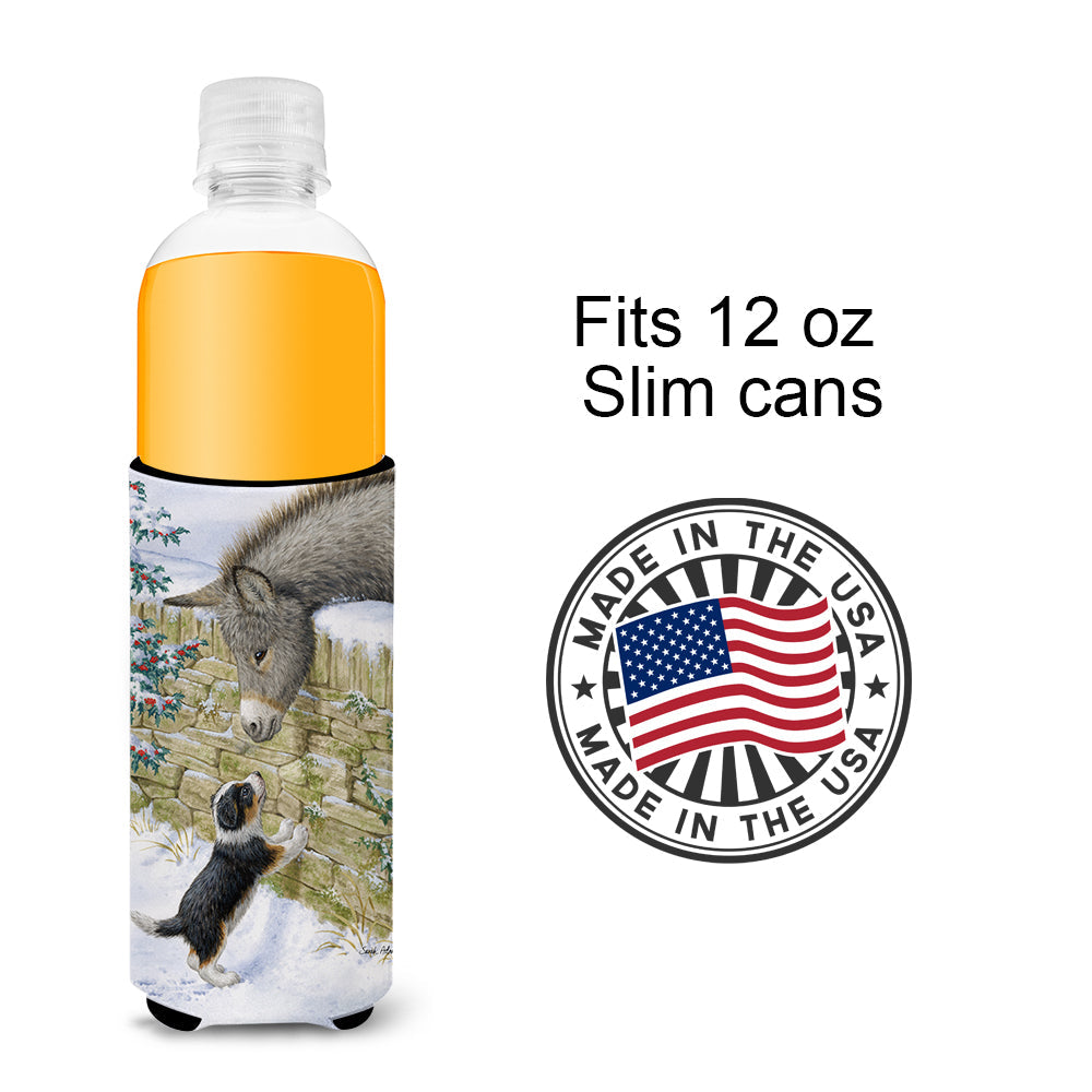 Pup & Donkey Slim Can Hugger , Insulated Foam Hugger for 12 oz Slim Cans, Beer Bottles & Water Bottles, Printed in USA