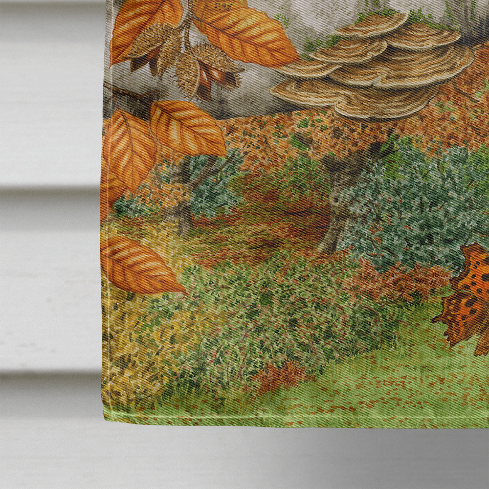 Grey Squirrel House Flag 28x40 Porch Sleeve Pole Decorative Outside Yard Banner Artwork Wall Hanging, Polyester