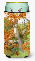 Grey Squirrel Tall Boy Hugger Can Cooler Sleeve Machine Washable Drink Collapsible Insulator Beverage Insulated Holder