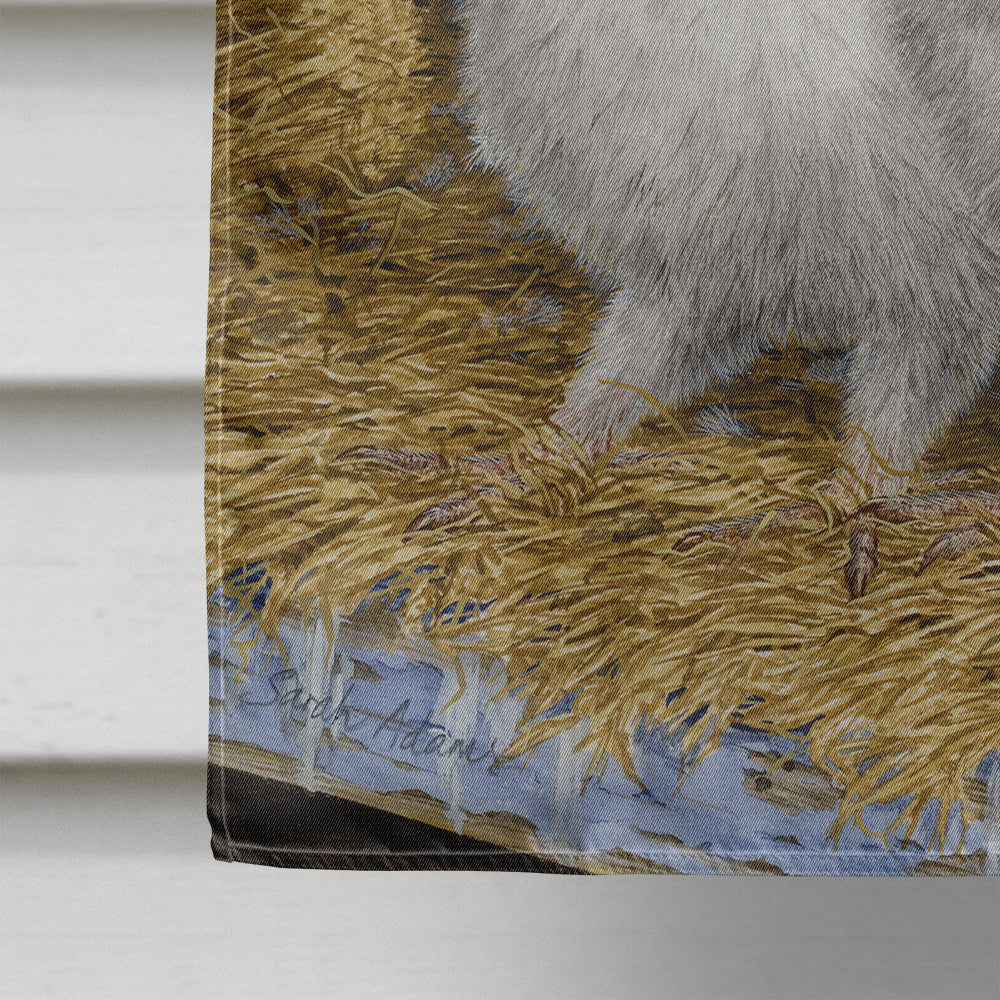 Barn Owl Chicks House Flag 28x40 Porch Sleeve Pole Decorative Outside Yard Banner Artwork Wall Hanging, Polyester