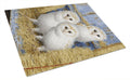 Barn Owl Chicks Cutting Board Tempered Glass Kitchen Cutting Surface, Heat Resistant Chopping, Non-Slip Feet, Food Prep & Serving