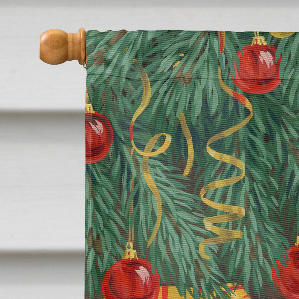 Westie Christmas Packages House Flag 28x40 Porch Sleeve Pole Decorative Outside Yard Banner Artwork Wall Hanging, Polyester