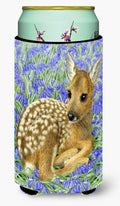 Deer Fawn Tall Boy Hugger Can Cooler Sleeve Machine Washable Drink Collapsible Insulator Beverage Insulated Holder