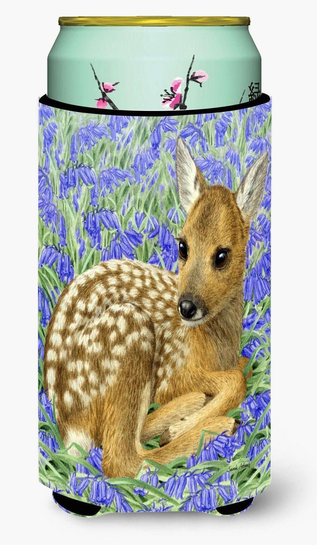 Deer Fawn Tall Boy Hugger Can Cooler Sleeve Machine Washable Drink Collapsible Insulator Beverage Insulated Holder