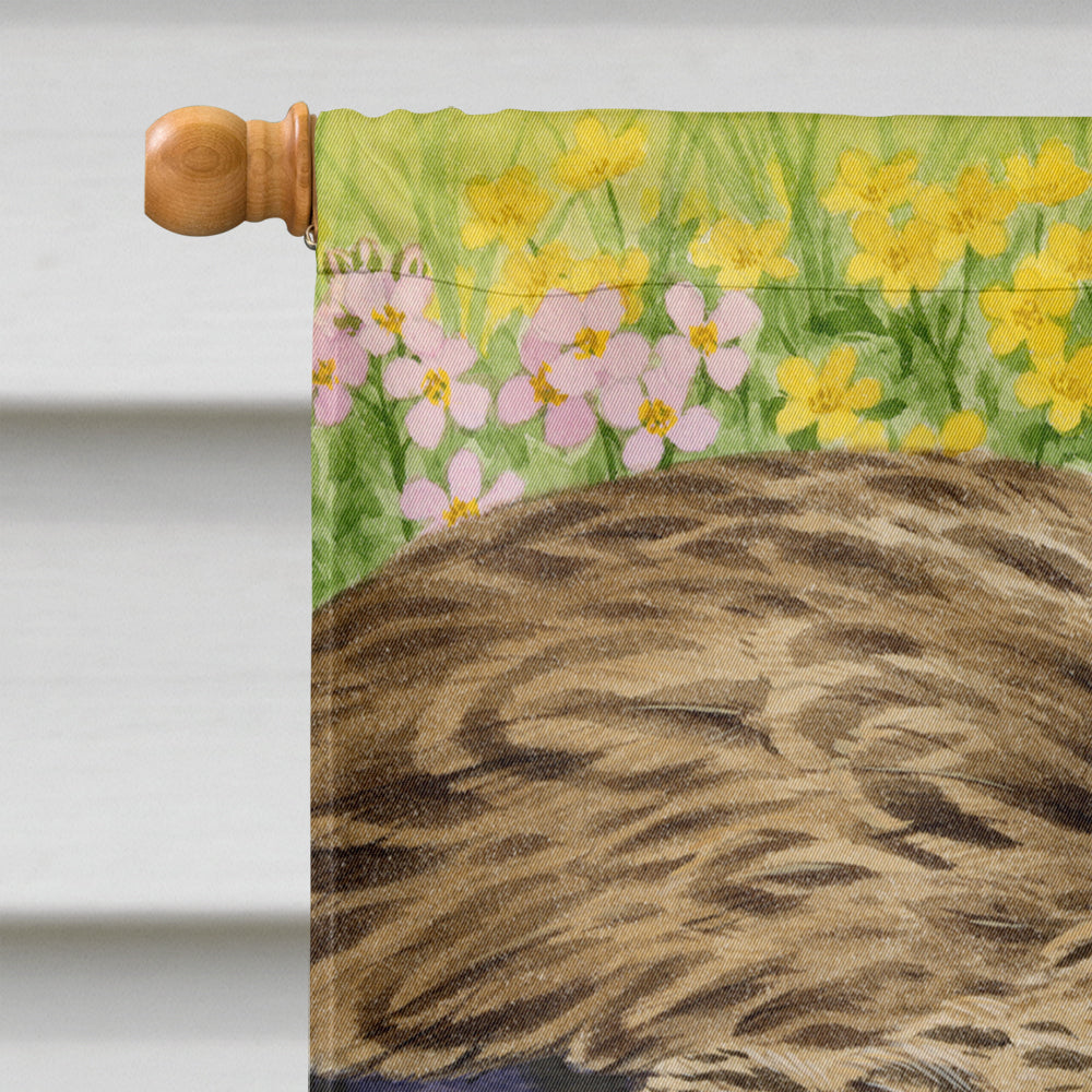 Female Mallard Duck and Ducklings House Flag 28x40 Porch Sleeve Pole Decorative Outside Yard Banner Artwork Wall Hanging, Polyester