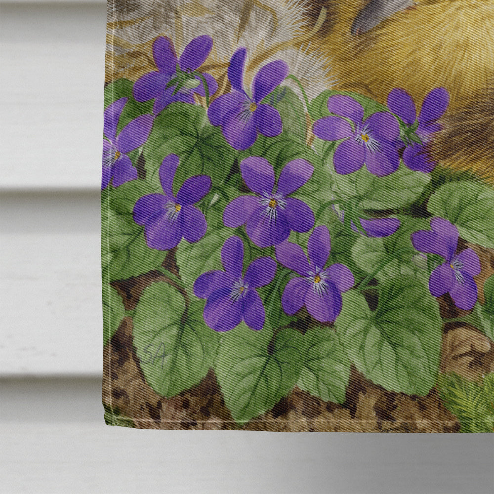 Female Mallard Duck and Ducklings House Flag 28x40 Porch Sleeve Pole Decorative Outside Yard Banner Artwork Wall Hanging, Polyester