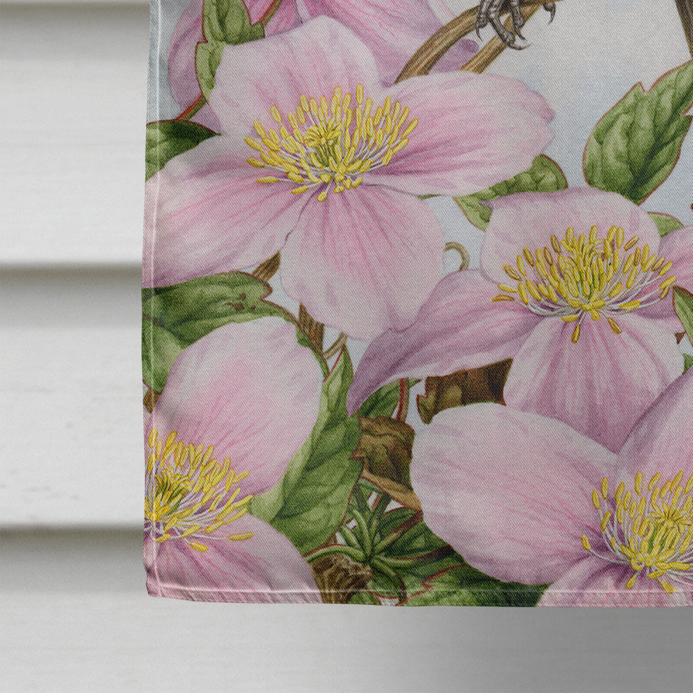 Spotted Flycatcher House Flag 28x40 Porch Sleeve Pole Decorative Outside Yard Banner Artwork Wall Hanging, Polyester
