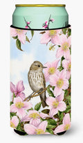 Spotted Flycatcher Tall Boy Hugger Can Cooler Sleeve Machine Washable Drink Collapsible Insulator Beverage Insulated Holder