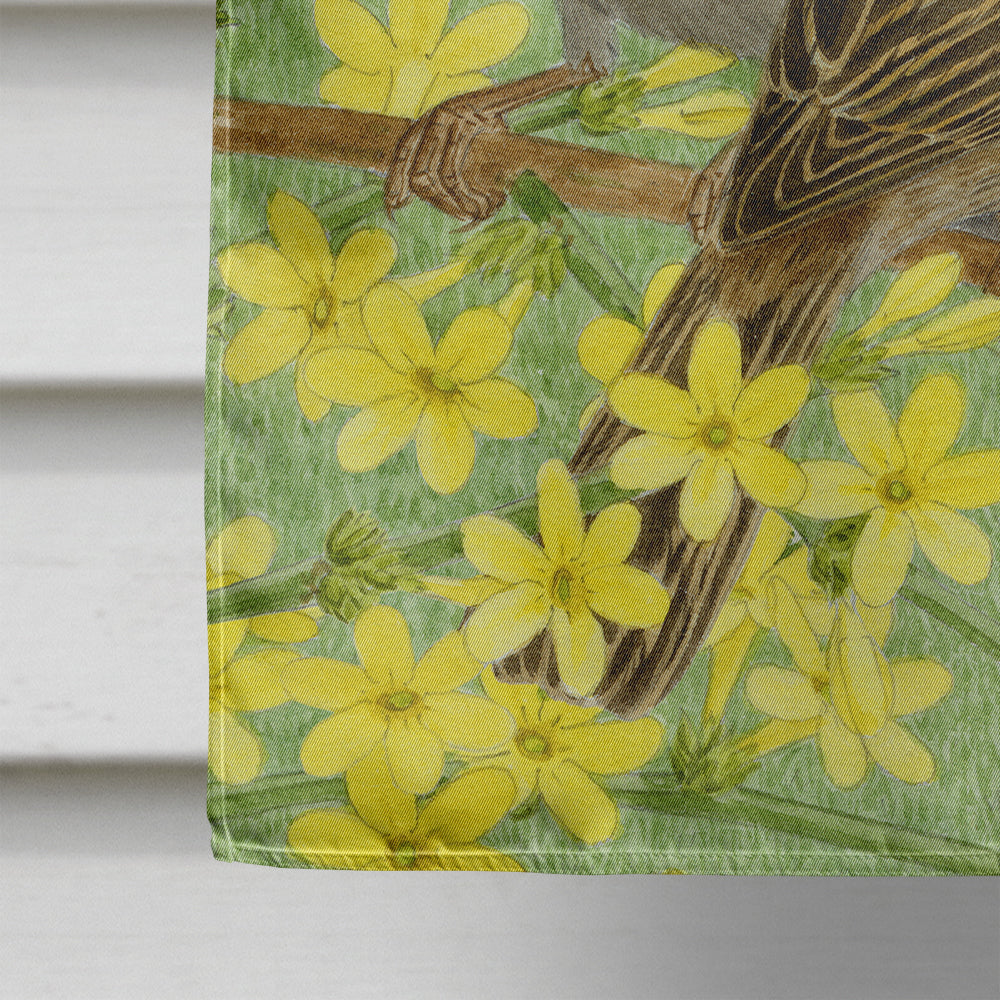 House Sparrows House Flag 28x40 Porch Sleeve Pole Decorative Outside Yard Banner Artwork Wall Hanging, Polyester