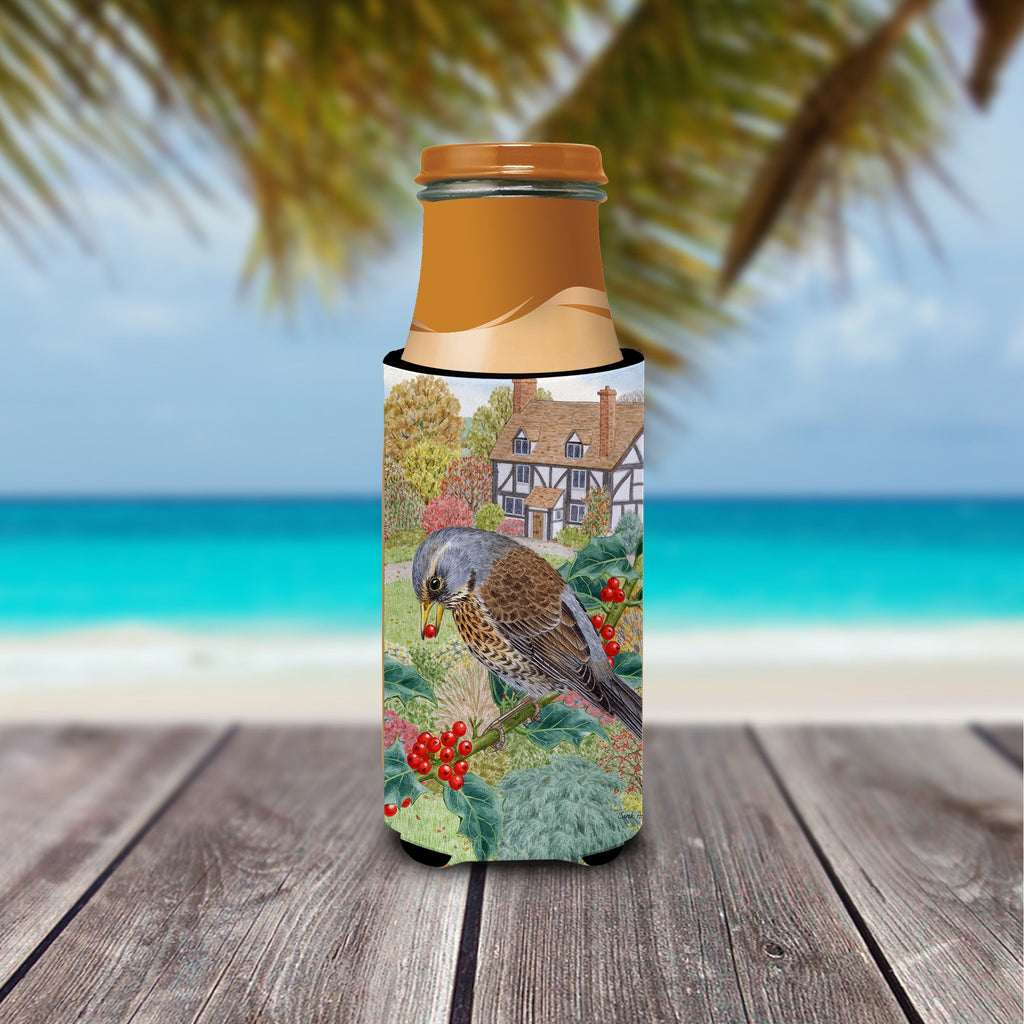 Fieldfare Slim Can Hugger , Insulated Foam Hugger for 12 oz Slim Cans, Beer Bottles & Water Bottles, Printed in USA