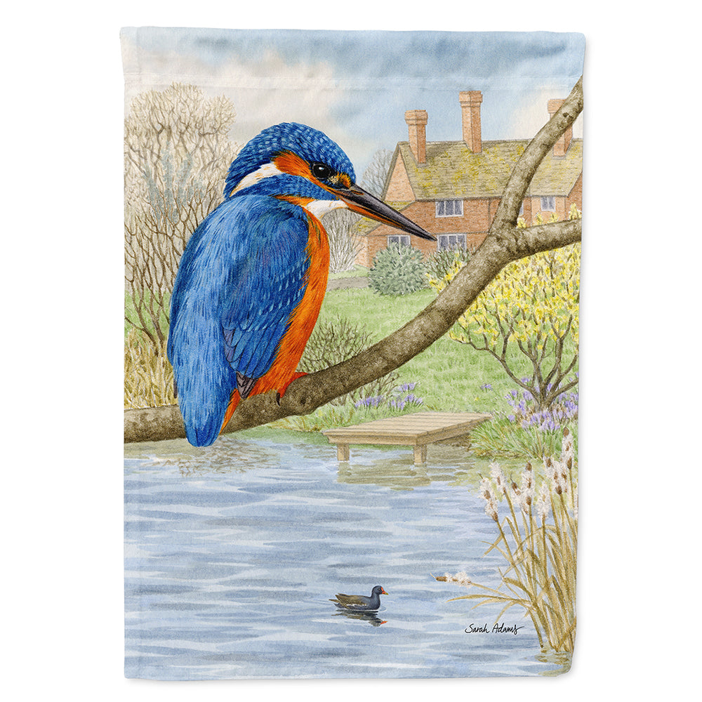 Kingfisher House Flag 28x40 Porch Sleeve Pole Decorative Outside Yard Banner Artwork Wall Hanging, Polyester