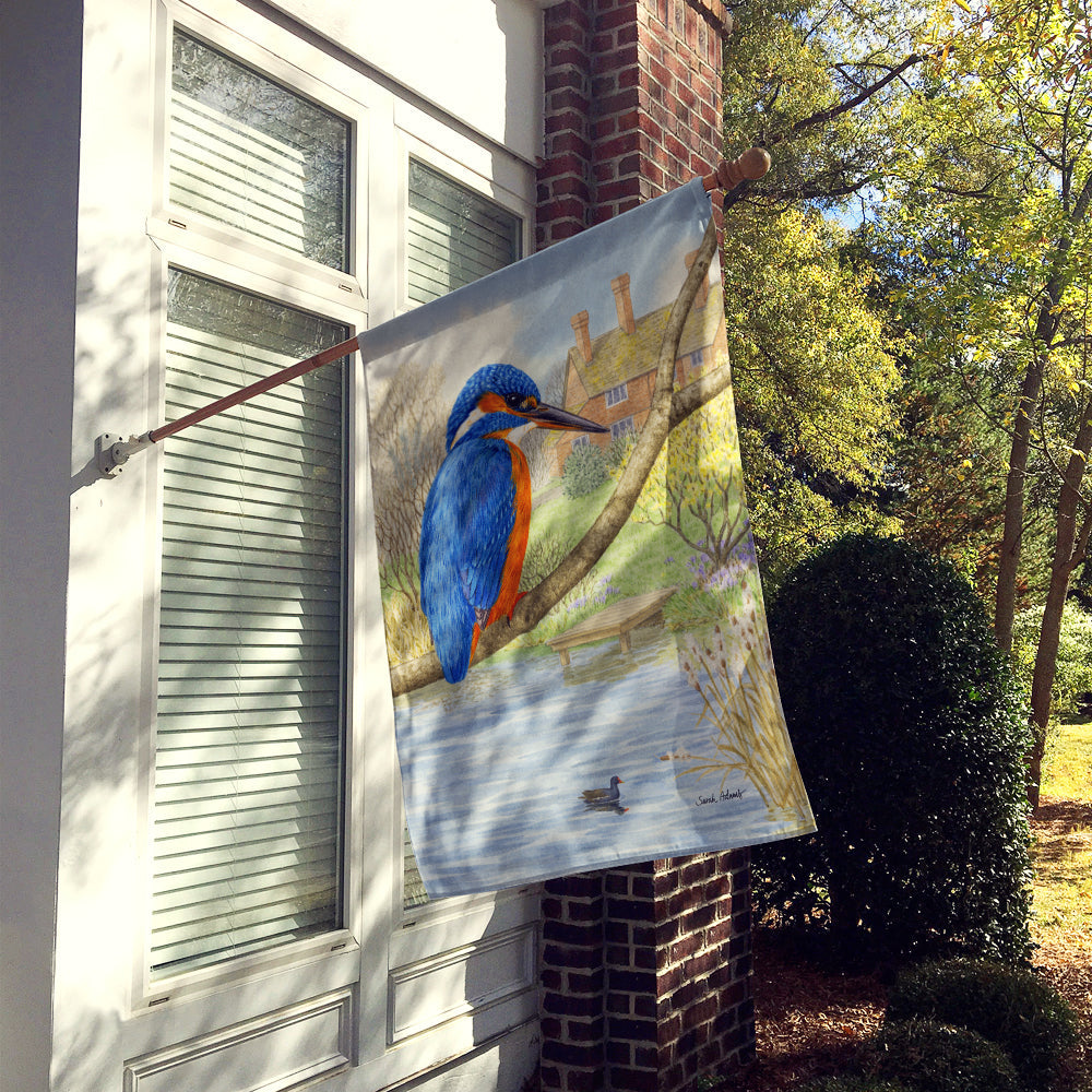 Kingfisher House Flag 28x40 Porch Sleeve Pole Decorative Outside Yard Banner Artwork Wall Hanging, Polyester
