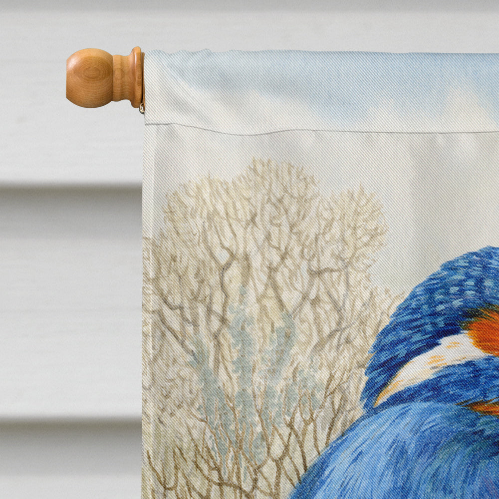 Kingfisher House Flag 28x40 Porch Sleeve Pole Decorative Outside Yard Banner Artwork Wall Hanging, Polyester